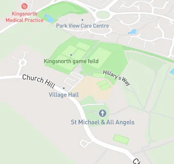 map for Kingsnorth Church of England Primary School