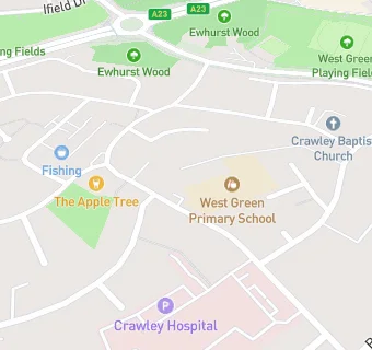 map for West Green Primary School