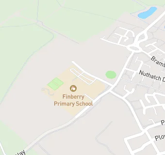 map for Finberry Primary School