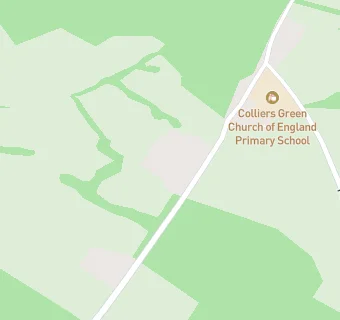 map for Colliers Green Primary School