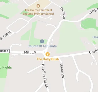 map for All Saints Parish Church Hall