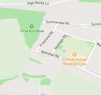 map for St Marks Primary School