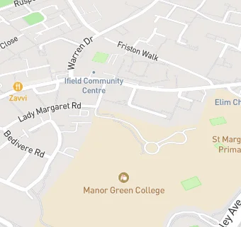 map for Manor Green College