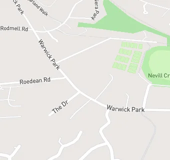 map for Warwick Park Care Home