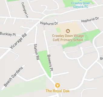 map for Crawley Down Health Centre