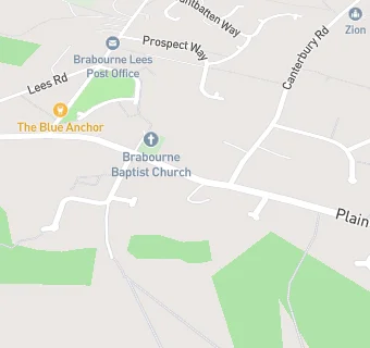 map for Brabourne Baptist Church