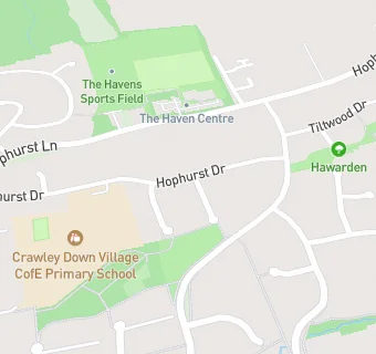 map for Crawley Down CofE Junior School