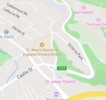 map for Dover, St Mary's Church of England Primary School