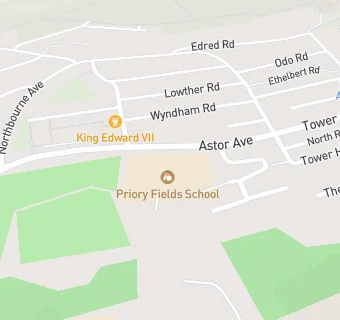 map for Priory Fields School