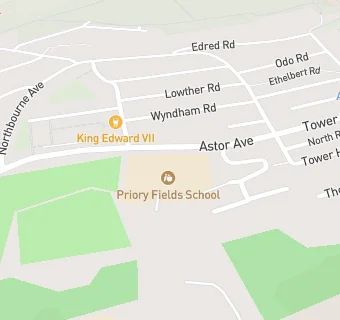 map for Priory Fields School