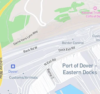 map for Dover Seaways