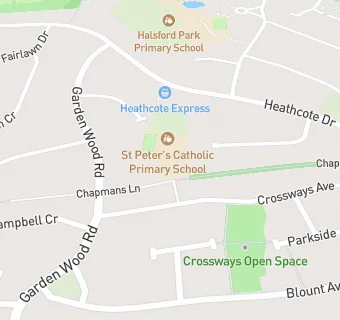 map for St Peter's Catholic Primary School