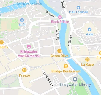 map for Bridgwater Arts Centre