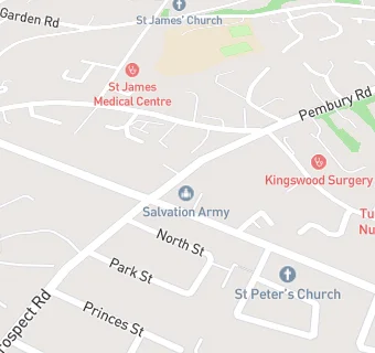 map for The Salvation Army