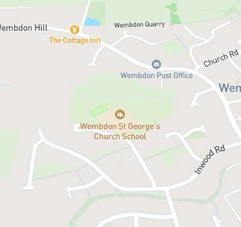 map for St George's Junior School