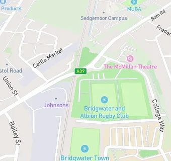 map for Bridgwater & Albion Rugby Club