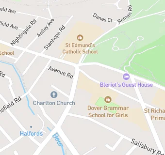 map for Dover Grammar School for Girls