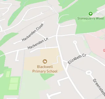 map for Blackwell Primary School