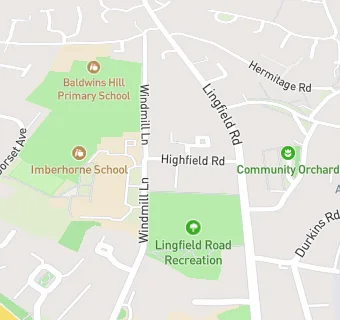 map for Highfield School