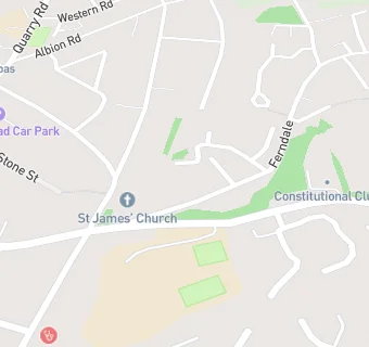 map for St James Church & Pre School