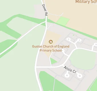 map for Guston Church Of England Primary School