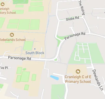 map for Cranleigh Church of England Primary School