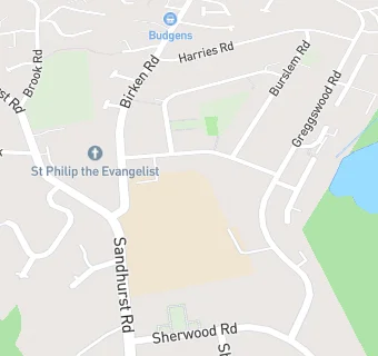 map for Sherwood Park Community Primary School