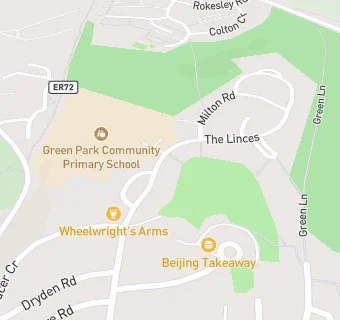 map for Green Park Community Primary School