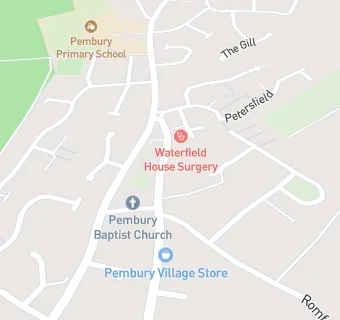 map for Waterfield House Surgery