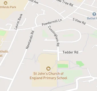 map for St John's Church of England Primary School