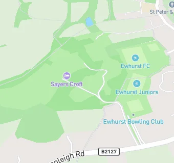 map for Sayers Croft Field Centre