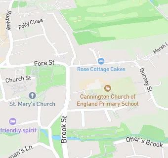 map for Cannington Church of England Primary School