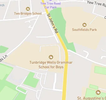 map for Tunbridge Wells Grammar School for Boys