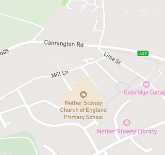 map for Nether Stowey Church of England Primary School