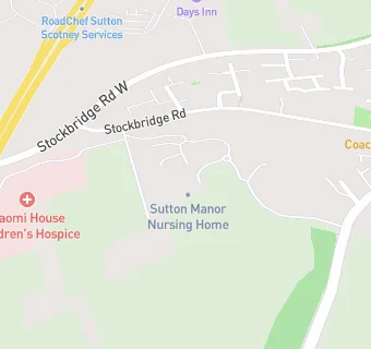 map for Sutton Manor Nursing Home