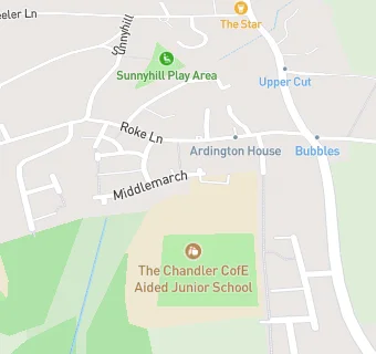 map for Chandler C of E Junior School