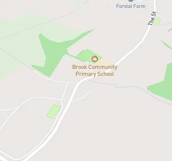 map for Brook Community Primary School