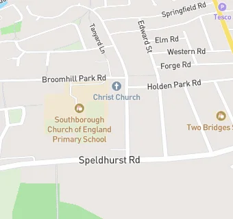 map for Christ Church Friday Lunch Club