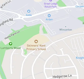 map for Skinners' Kent Primary School