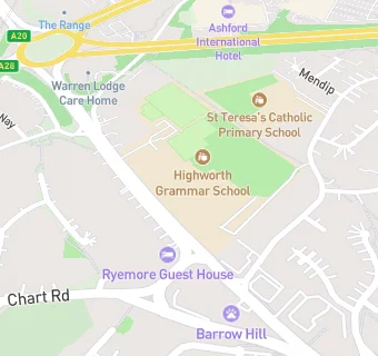 map for Highworth Grammar School