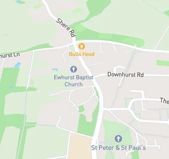 map for Ewhurst Baptist Church