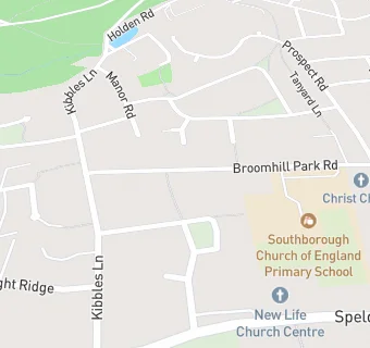 map for Southborough CofE Primary School