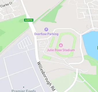 map for Julie Rose Stadium