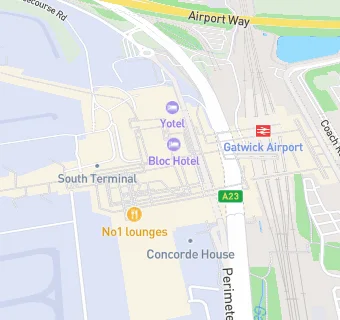 map for W H Smith Arrivals (Near Greggs)