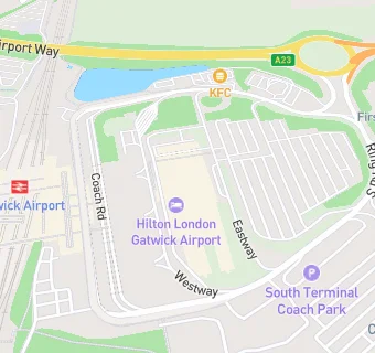 map for Hilton London Gatwick Airport