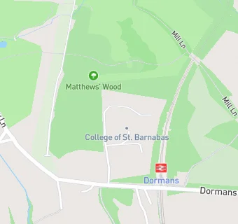 map for College Of St Barnabas