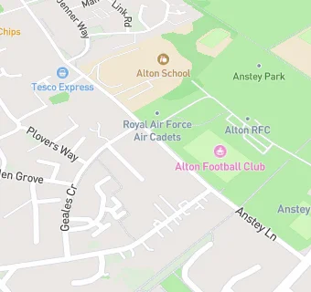 map for Alton Rugby Football Club