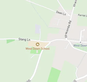 map for West Down School