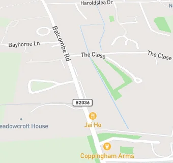 map for Jai Ho Restaurant At The Coppingham Arms Public House