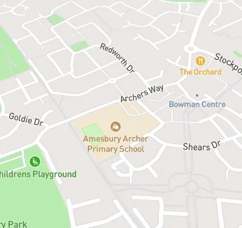 map for Amesbury Archer Primary School